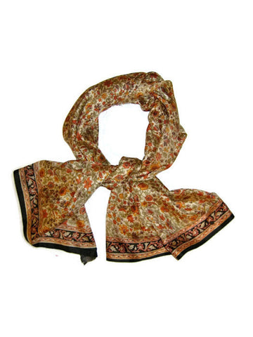 Scarf for women: Indian sari, floral print